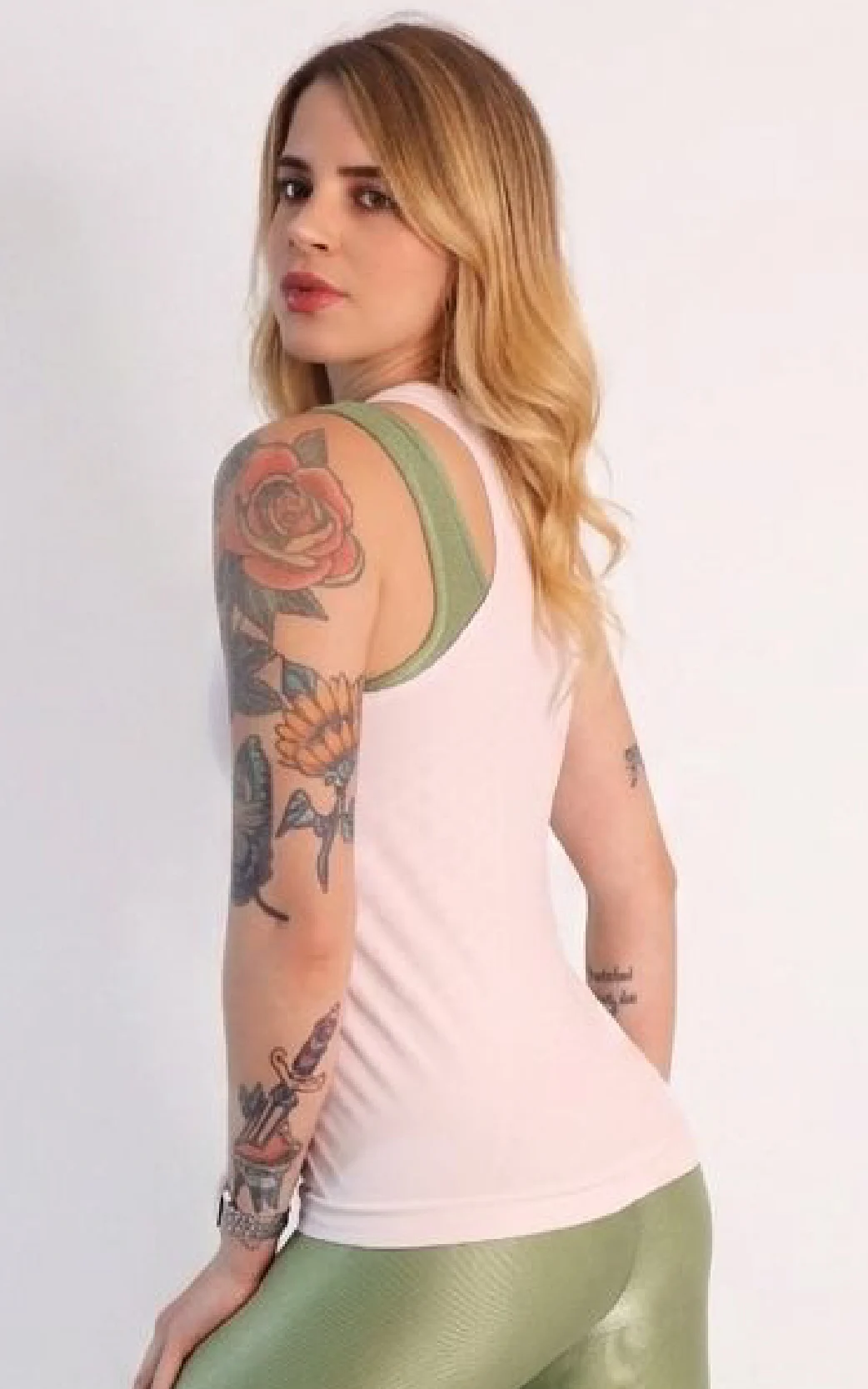Blusa Regata Fitness Basica Seamless - Imagem 3